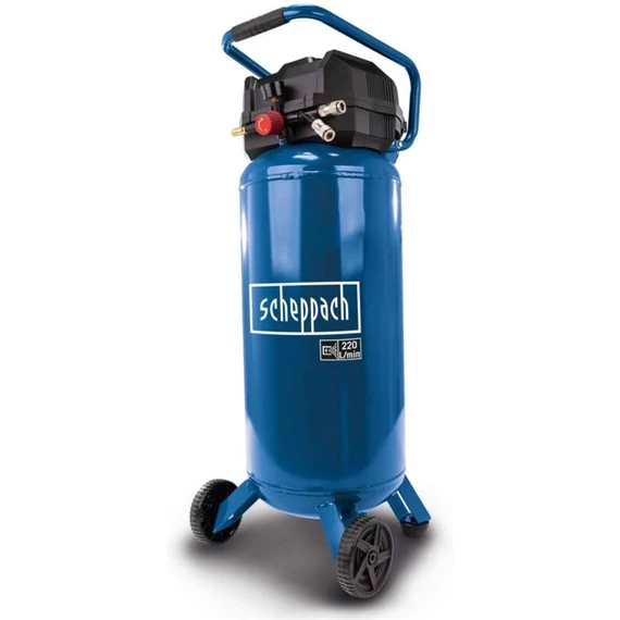 Scheppach HC 51 V álló kompresszor, olajmentes, 50L, 10bar, 1.5kW, 230V