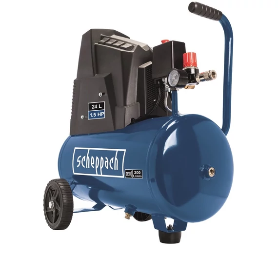 Scheppach HC 30 OX olajmentes kompresszor, 1.1kW, 24L, 8bar