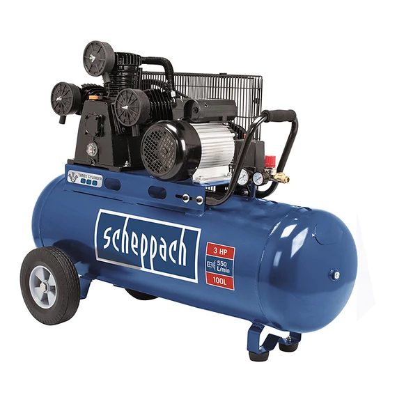Scheppach HC 550 TC kompresszor, 2.2kW, 100L, 10bar