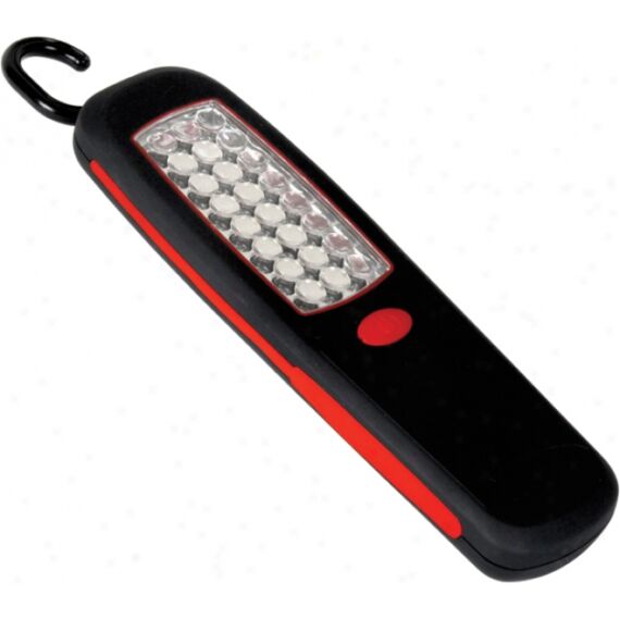 LED szerelőlámpa, mágneses, akasztós, 210x60mm (elemek nélkül)