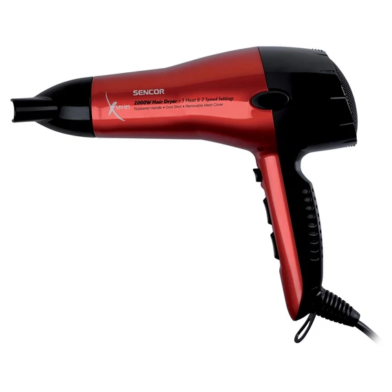 Sencor SHD 6600 hajszárító, 2kW, piros