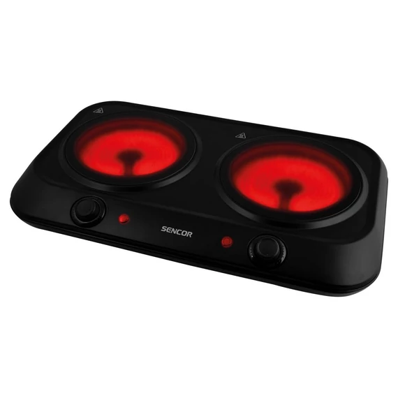 Sencor SCP 2263BK dupla kerámia főzőlap, 2.4kW