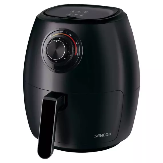 Sencor SFR 3130BK forrólevegős fritőz, 1.3kW, 450g