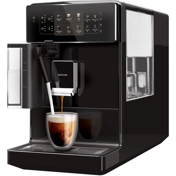 Sencor SES 9300BK automata kávéfőző, 1.4kW, 19bar, fekete