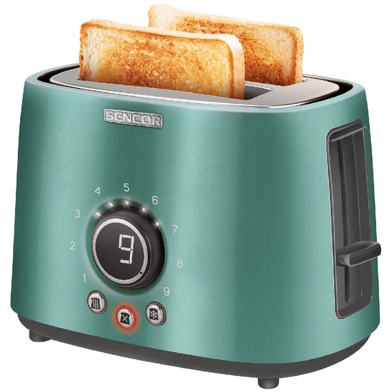 Sencor STS 6051GR kenyérpirító, 1kW, kékes-zöld