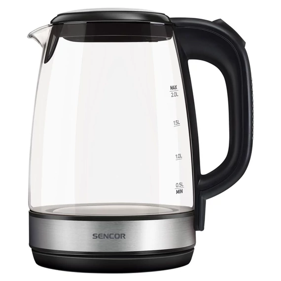 Sencor SWK 2080BK üveg vízforraló, 2.2kW, 2L