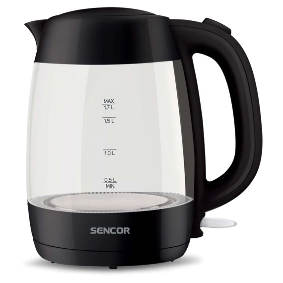 Sencor SWK 7301BK üveg vízforraló, 2.2kW, 1.7L, fekete