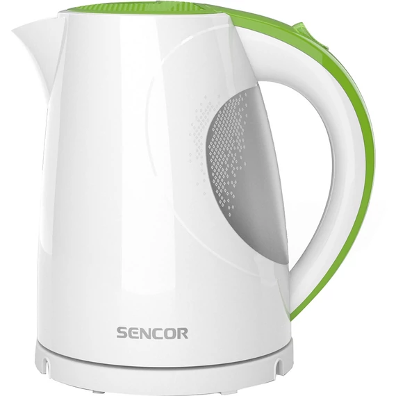 Sencor SWK 1511GR elektromos vízforraló, 1.5L, 2.2kW, fehér-zöld