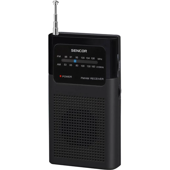 Sencor SRD 1100 W zsebrádió, 0.3W, fekete