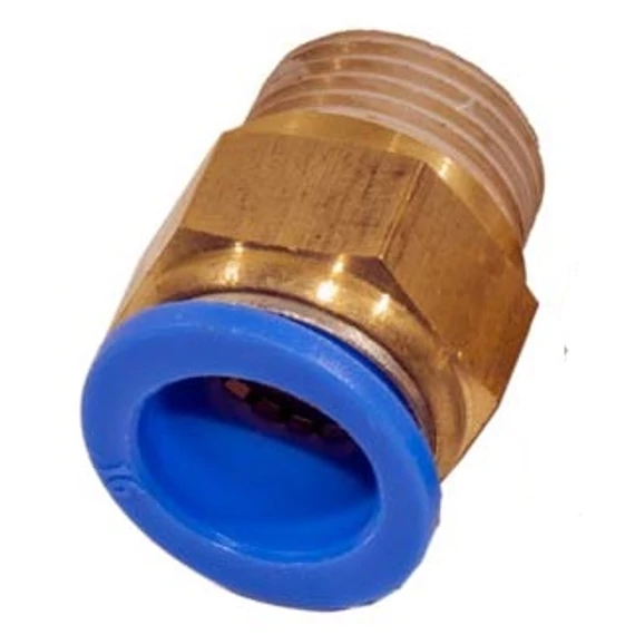 Sinppa Tools pneumatikus csatlakozó műanyag csőhöz, egyenes, külső menetes, 1/2", 10mm