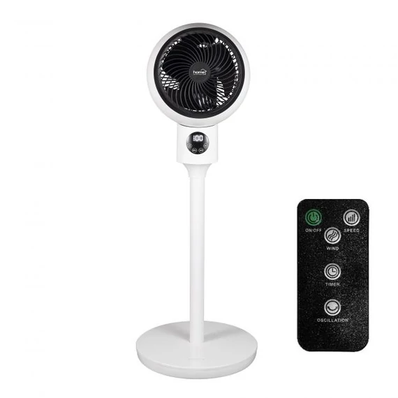 Álló ventilátor távirányítóval, 20cm, 50W