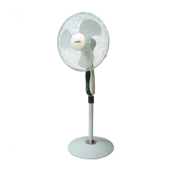 Álló ventilátor távirányítóval, fehér, 40cm, 45W 