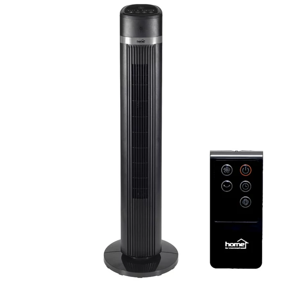 Oszlopventilátor, fekete, 100cm, 45W