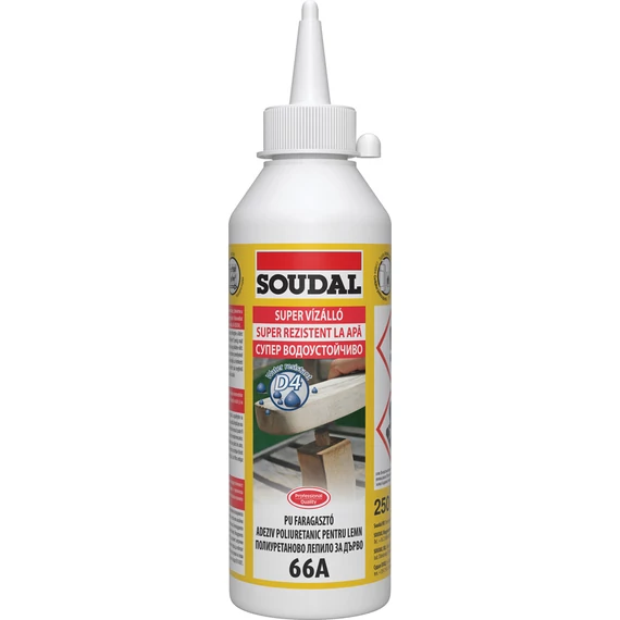 Soudal 66A poliuretán faragasztó, vízálló, kültéri, 250g