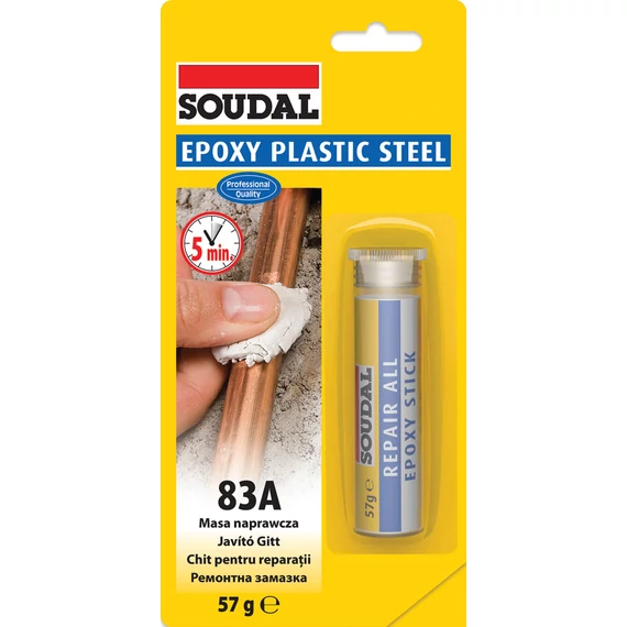 Soudal 83A Epoxy gyurmaragasztó, 60g