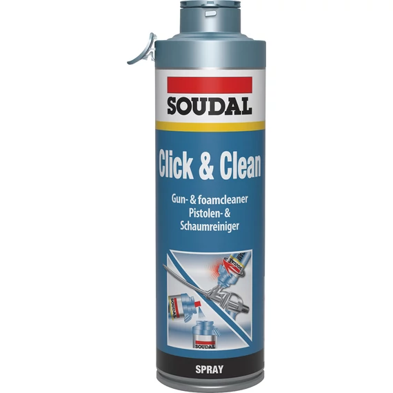Soudal Click&amp;Clean purhab pisztoly tisztító, 500ml