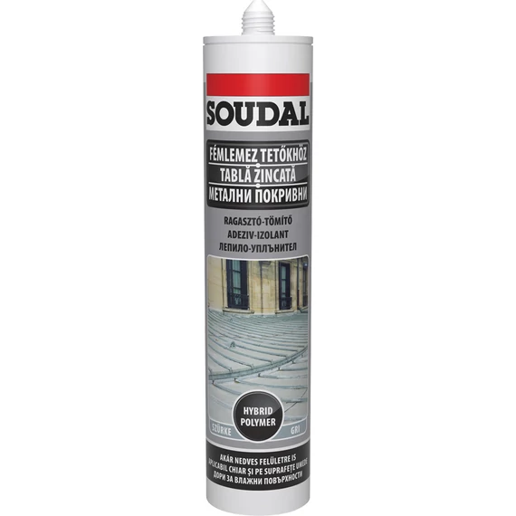 Soudal Colozinc tetőlemez tömítő, szürke, 290ml