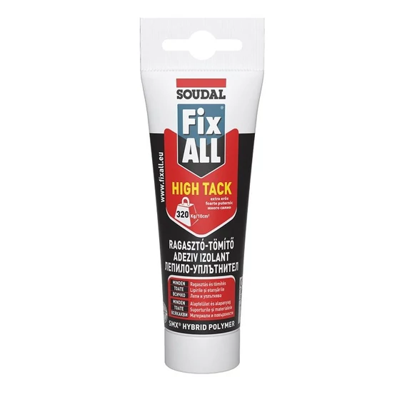 Soudal Fix ALL High Tack tömítő-ragasztó, fehér, 125ml