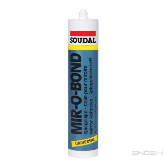 Soudal Mir-O-Bond tükörragasztó, neutrális, szürke, 310ml
