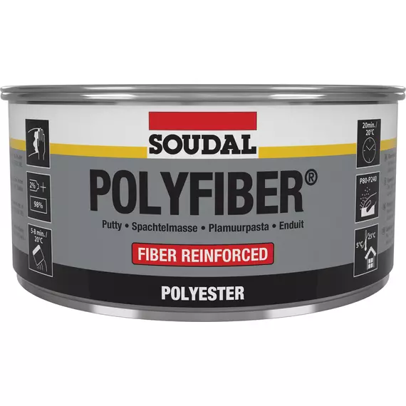 Soudal Polyfiber 30104 poliészter töltőanyag, szürke, 1.5kg