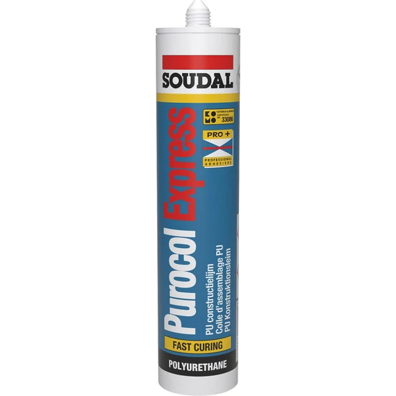 Soudal Purocol Express PU ragasztó, gyorskötésű, 310ml
