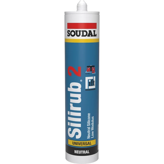 Soudal Silirub 2 építőipari-üvegező szilikon, neutrális, tölgy, 300ml