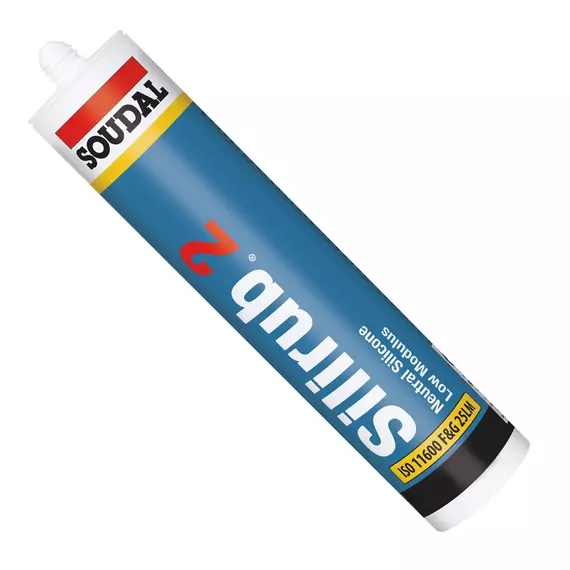 Soudal Silirub 2S szaniter neutrális szilikon, tisztafehér, 300ml