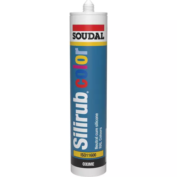 Soudal Silirub Color tömítő, neutrális, kőszürke, 300ml