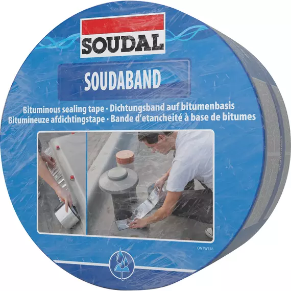 Soudal Soudaband bitumenes tömítőszalag, alumínium, 5cm, 10m