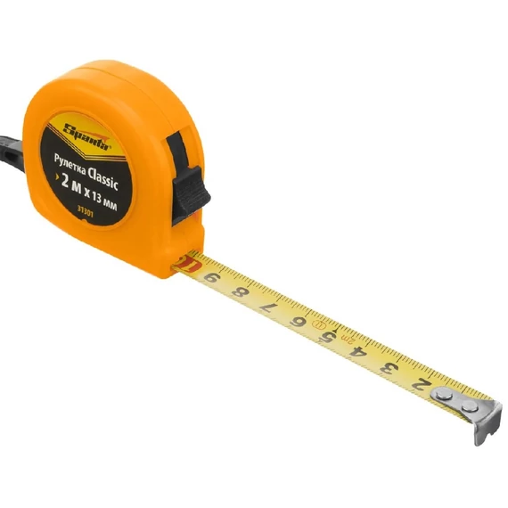 Sparta Classic mérőszalag, műanyag ház, stop funkció, 2mx13mm