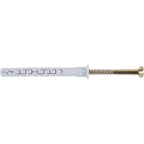 Stalco keretrögzítő dübel süllyesztett fejű PZ csavarral, 10x160mm, 25db