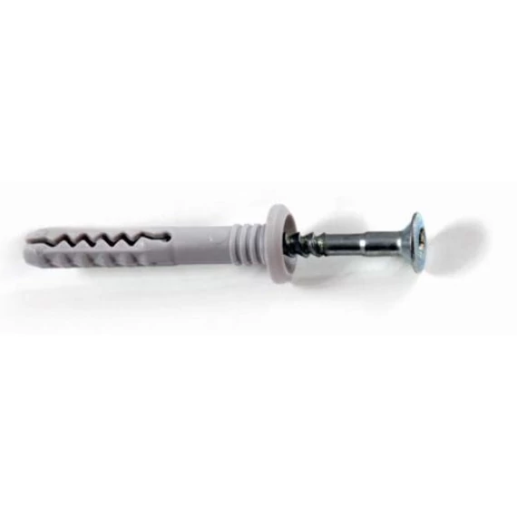 Stalco PP dűbel csavarral, tok-teret rögzítő, müanyag, 6x40mm, 3.8x44mm, 100db
