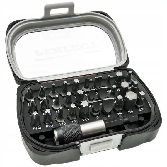 Stalco Perfect bitfej készlet, 1/4&quot;, 25mm, 31 részes
