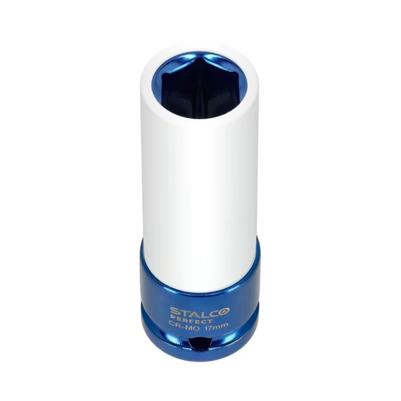 Stalco Perfect teflon bevonatú gépi hosszú dugókulcs, 17mm