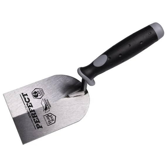 Stalco stukkó simító kanál kétkomponensű nyéllel 120mm