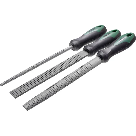 Stalco Premium ráspoly készlet fához, 200mm, 3db-os
