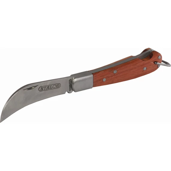 Stalco zsebkés fa nyéllel, 180mm