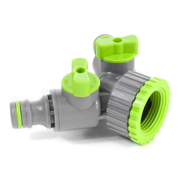 Stalco Garden elzárható kétutas csapcsatlakozó, belső menetes, 3/4&quot;-1&quot; 