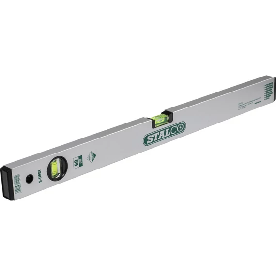 Stalco alumínium vízmérték, 2 libellás, 200cm