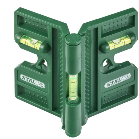 Stalco oszlop vízmérték, 3 libellás