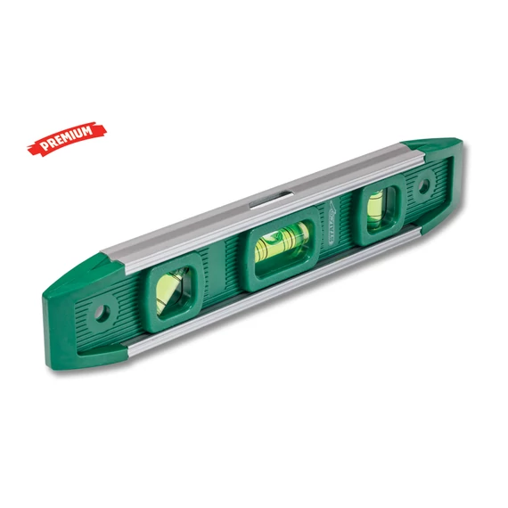 Stalco torpedo vízmérték, 3 libellás, 225mm