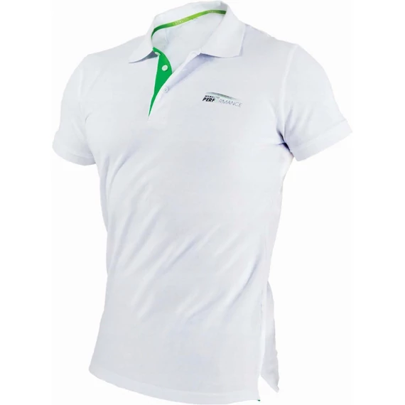 Stalco Performance férfi galléros poló, fehér, XL