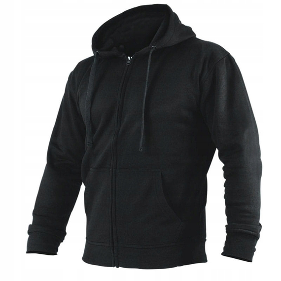 Stalco Pora kapucnis pulóver, fekete, XL