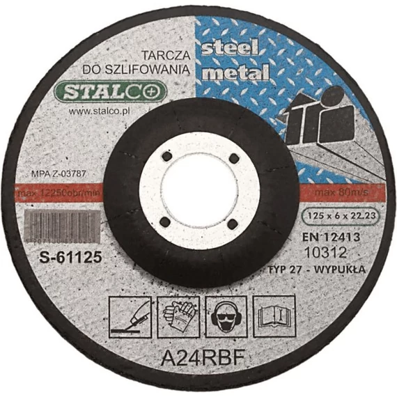 Stalco Premium csiszolókorong fémhez, 6x115mm