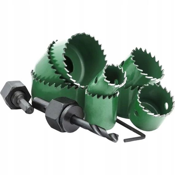 Stalco lyukfűrész készlet fához, 19-63mm, 11 db-os