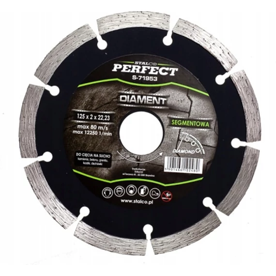 Stalco Perfect gyémánt vágókorong, szegmentált, 180x2.4x22.23mm