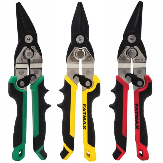 Stanley FatMax ergo aviation snip lemezolló készlet, 3 részes