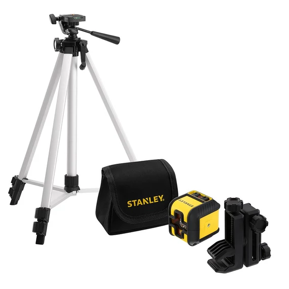 Stanley FatMax keresztsugaras lézeres szintező, vörös + tripod