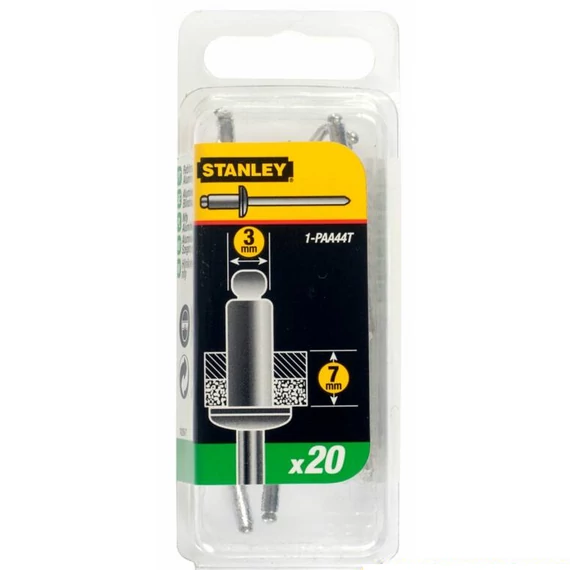 Stanley FatMax popszegecs 3x7mm, 20db