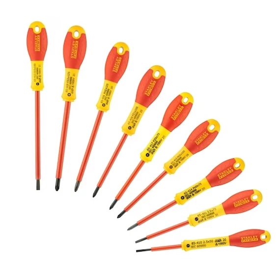 Stanley FatMax VDE csavarhúzó készlet, szigetelt, PH-PZ-SL, 9db